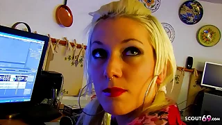 Sexy blonde inked Teen Milky watch his own Anal Porn review